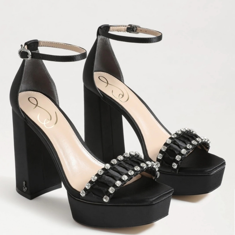 Sam Edelman Women's Ninette Rhinestone Platform Sandals